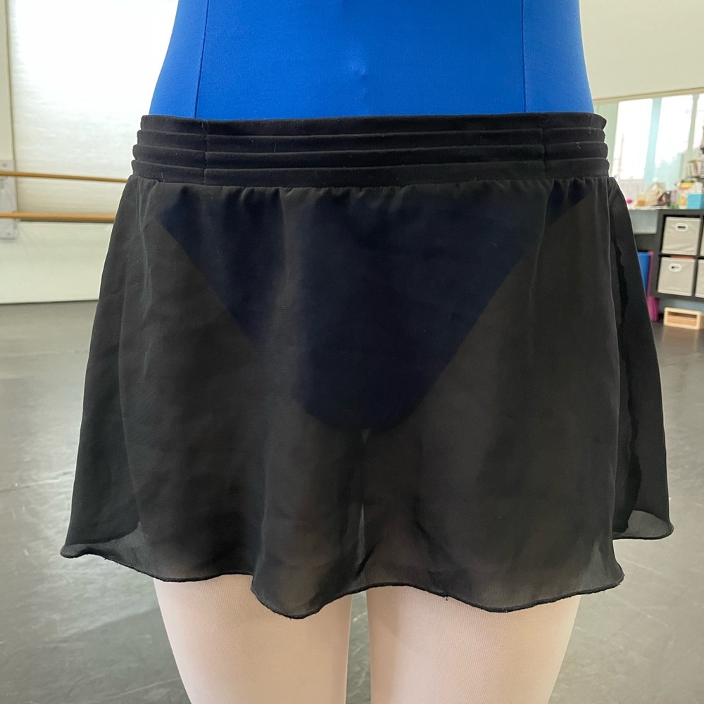 Black georgette ballet skirt